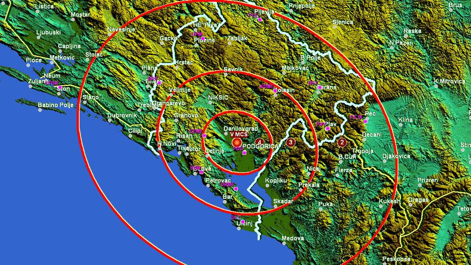  Zemljotres u okolini Podgorice! 