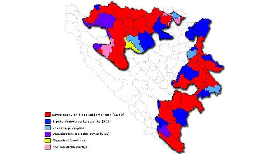  SNSD pobednik lokalnih izbora u RS    