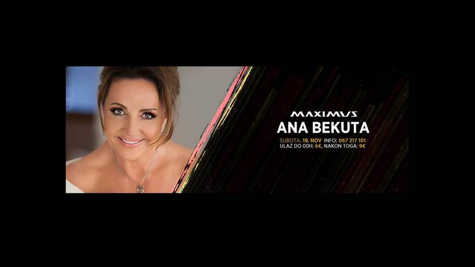  Koncert Ane Bekute 19. novembra u Maximusu 