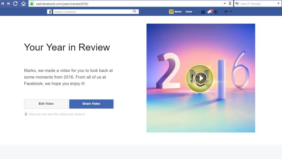  Kako da pogledate Year in Review 2016 