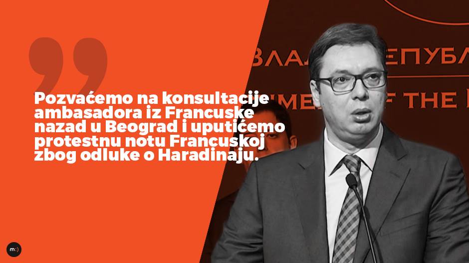  Vučić: SRAMNA odluka, mere prema Francuskoj! 