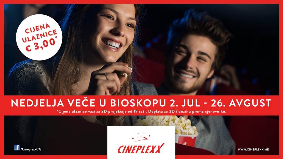  Nova akcija u bioskopu Cineplexx! 