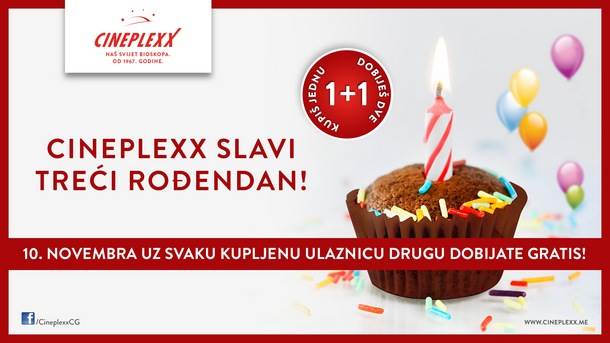  Cineplexx slavi rođendan i časti! 