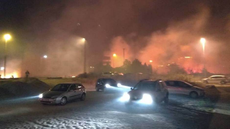  Požar u Siti kvartu blizu Studentskog doma u Podgorici 