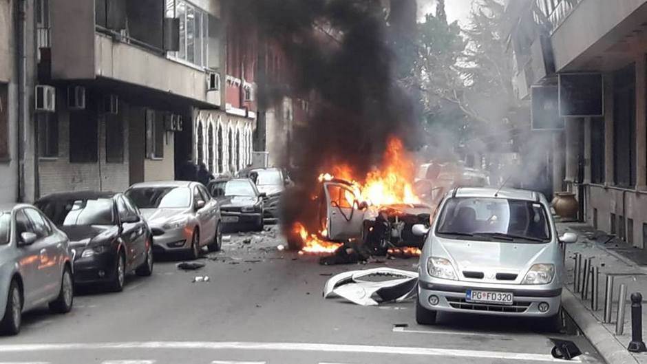  Eksplozija automobila u centru Podgorice 