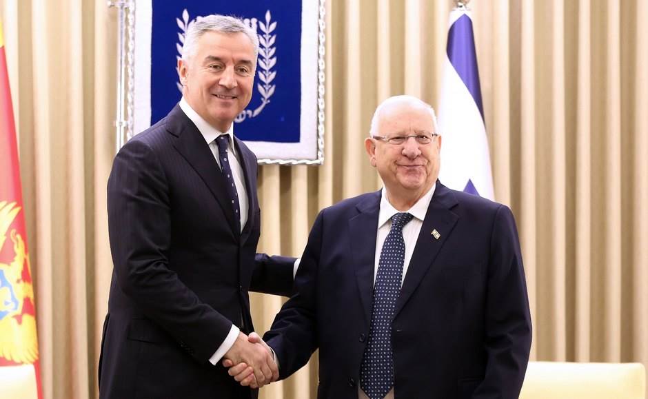  Predsjednik Crne Gore Milo Đukanović sastao se sa predsjednikom Izraela Ruvenom Rivlinom 