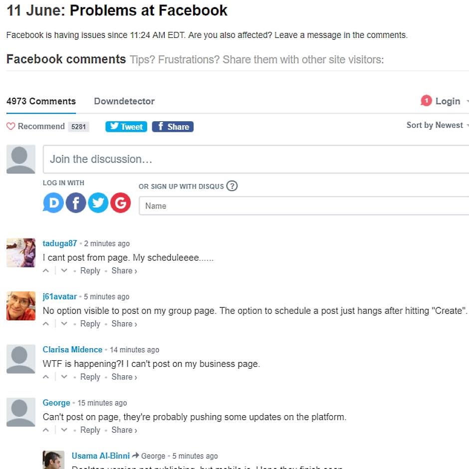  Facebook OPET ne radi - zabranio objavljivanje statusa! 