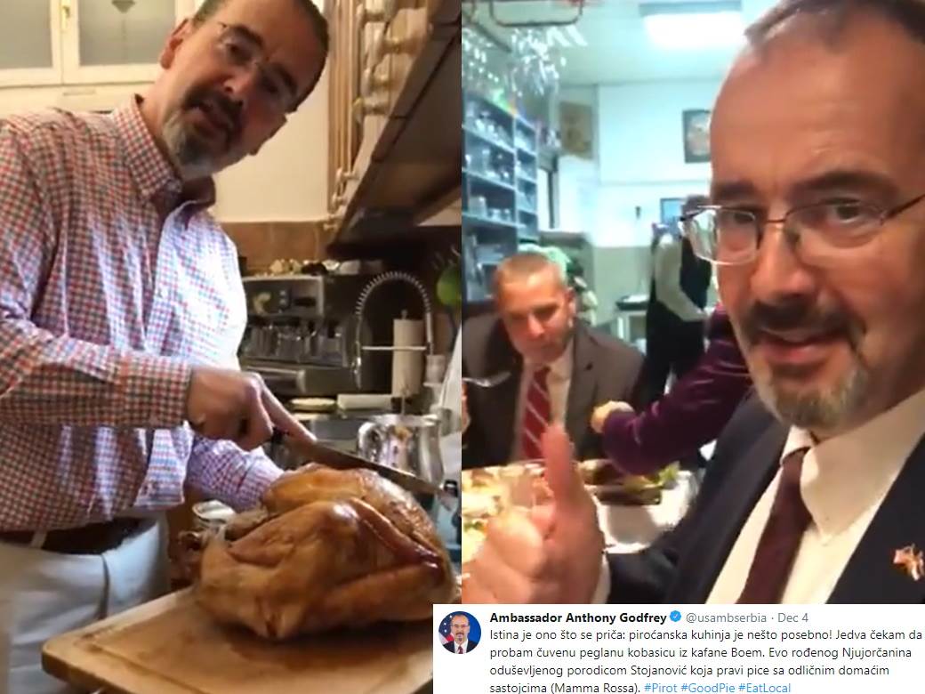  Americki ambasador samo jede po Srbiji 