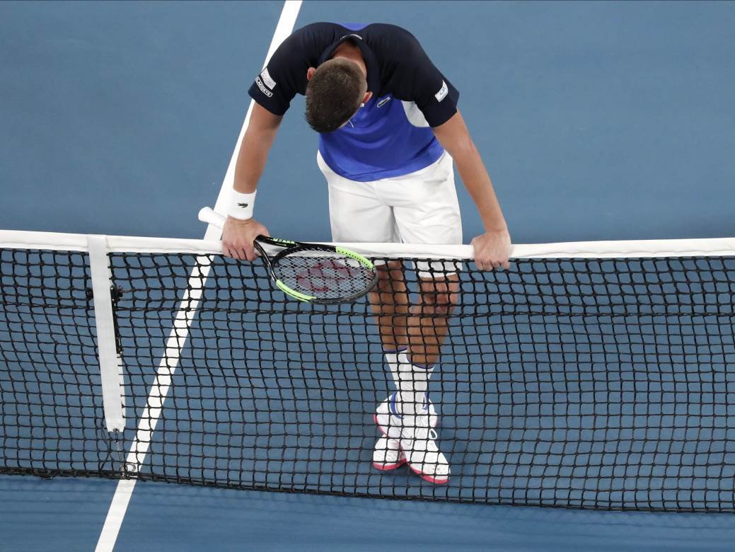  Krajinovic Federer 0 3 2. kolo Australijan Open 
