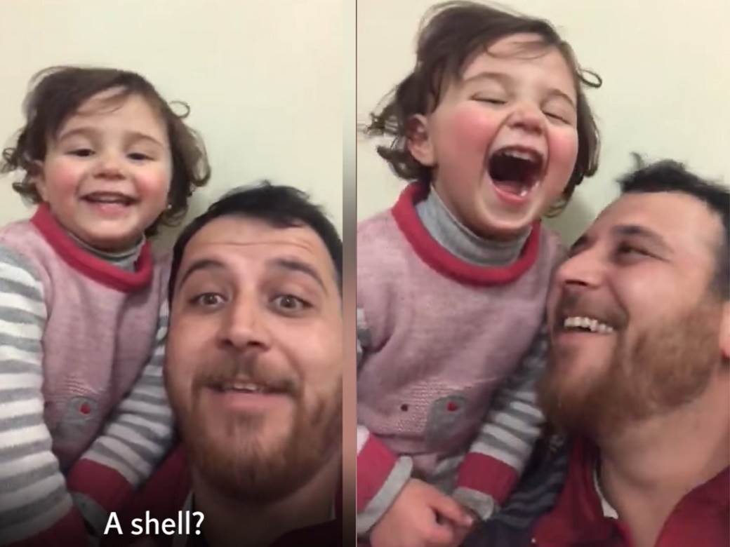  BRAVO, TATA: Naučio trogodišnju kćerku da se smeje kad čuje bombe (VIDEO) 