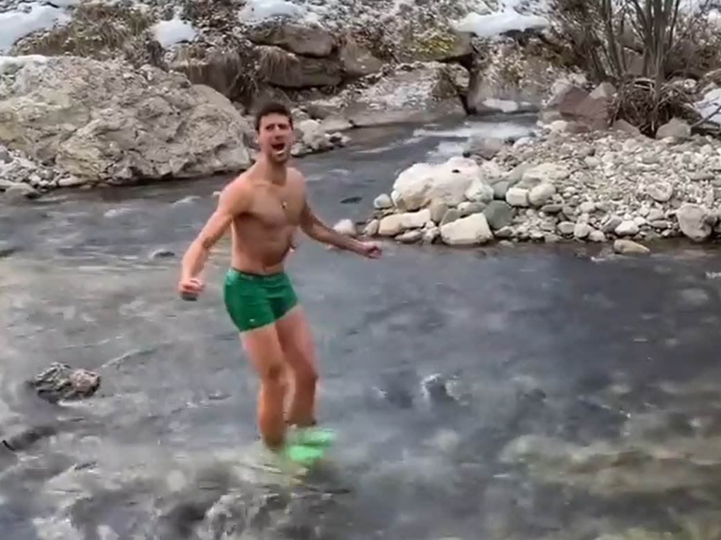  Evo koliko Novak može da izdrži u LEDENOJ planinskoj vodi (VIDEO) 
