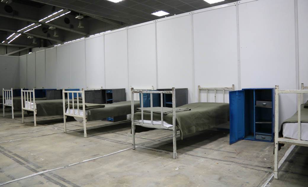  Privremena bolnica za lakše oboljele od koronavirusa u Bemaks areni 