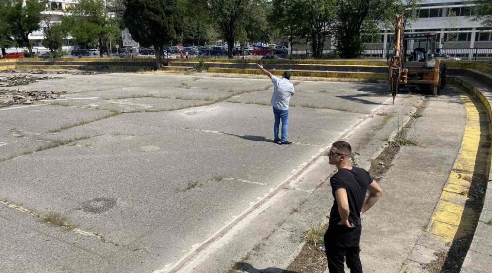  Počela rekonstrukcija sportskog poligona u Ulici Ivana Milutinovića 