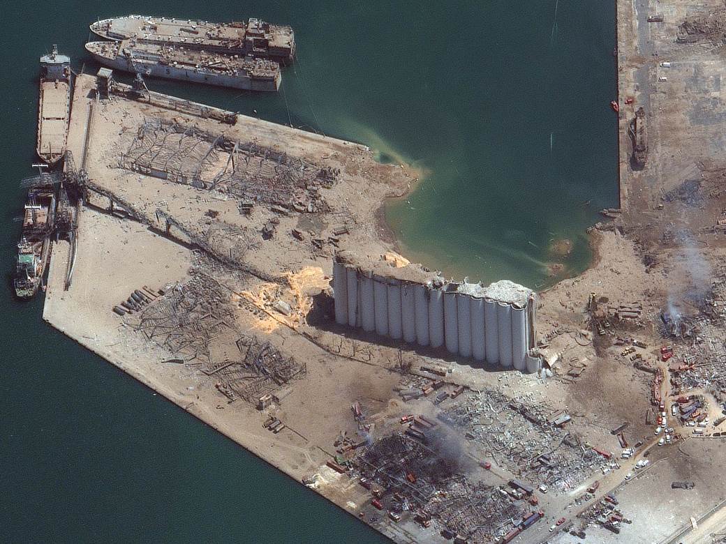  RAZMERE KATASTROFE: Eksplozija u Bejrutu napravila krater prečnika 124 metra 