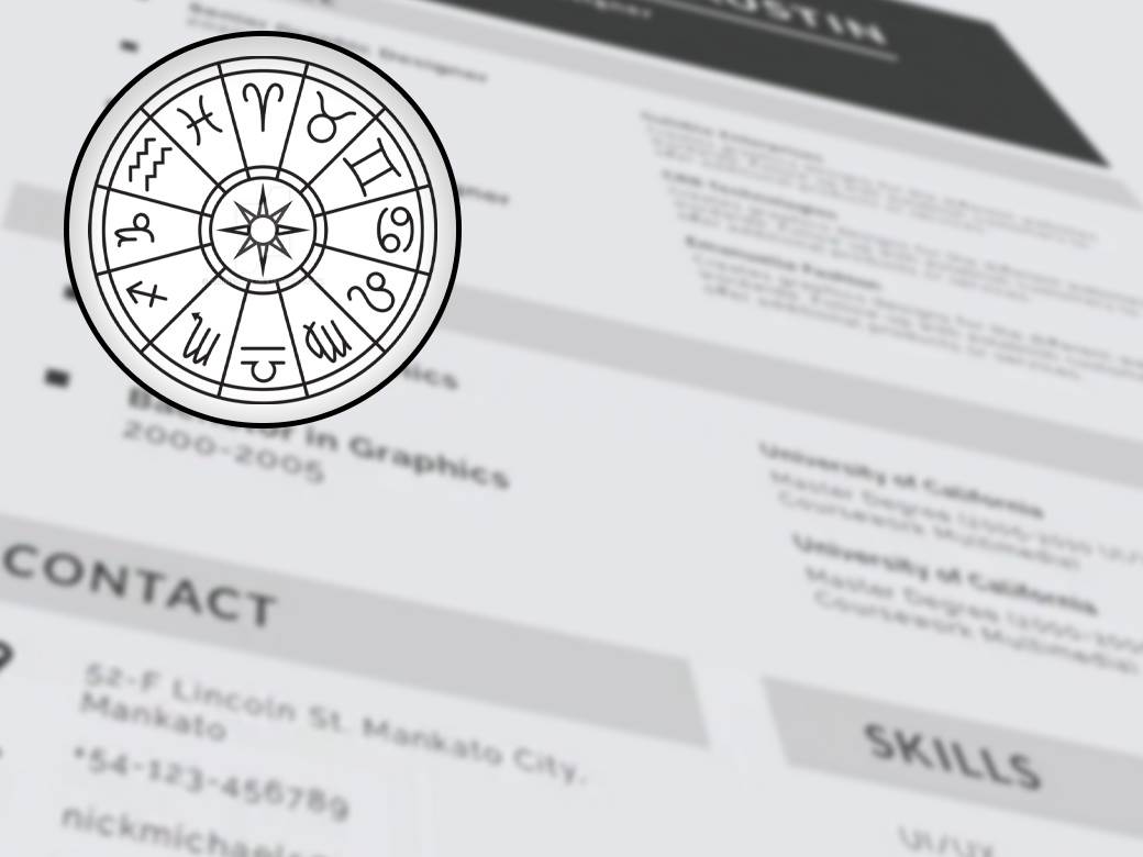  NEVJEROVATNO: Mislili ste da je u CV glupo staviti ZNAK U HOROSKOPU? Griješite! 