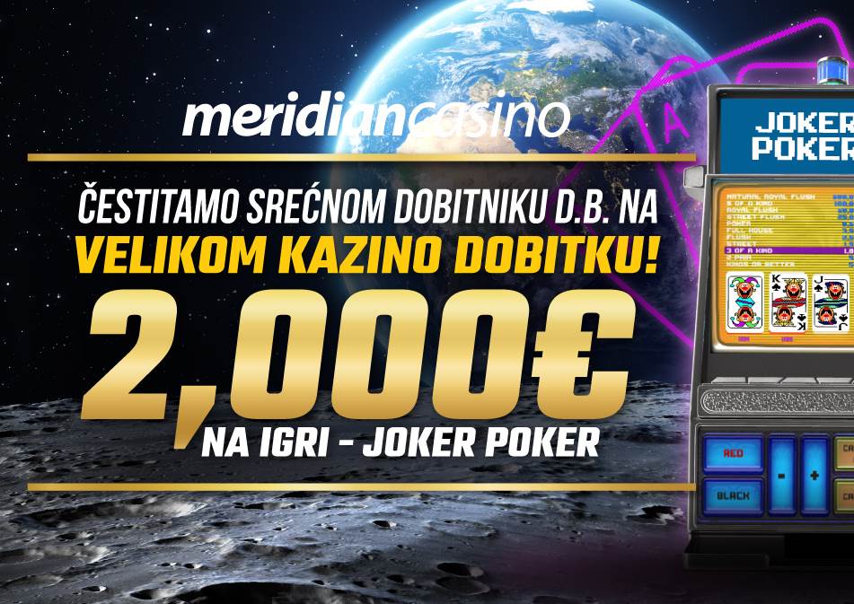  Meridianov kazino obradovao igrača sa 2000e! 