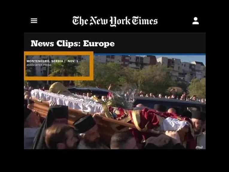  Za New York Times Crna Gora je grad u Srbiji! 