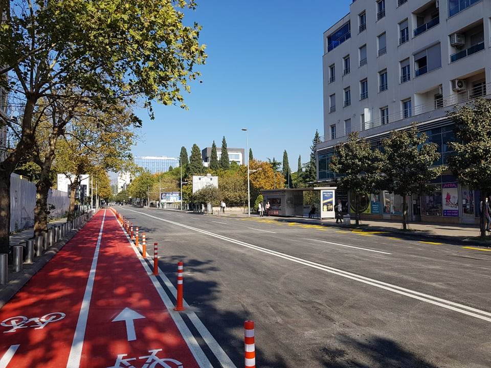  Ulica Kralja Nikole biciklistički koridor u centru grada 
