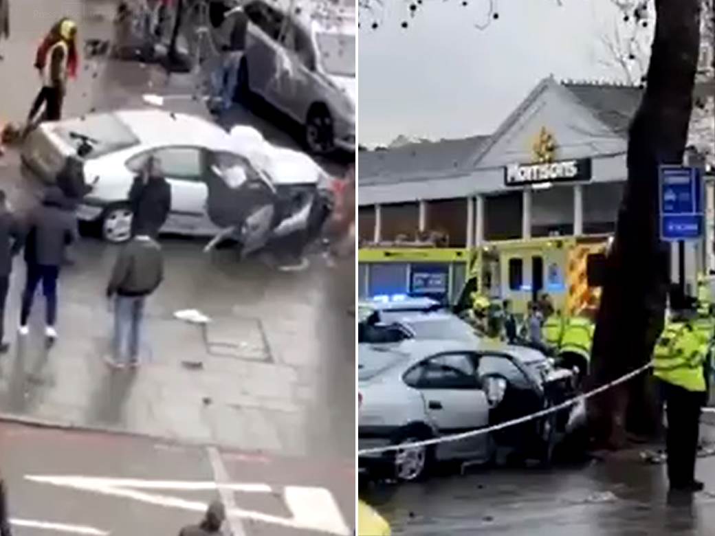  HAOS U LONDONU! AUTOMOBILOM ULETEO U PEŠAKE: Više ljudi teško povređeno! 