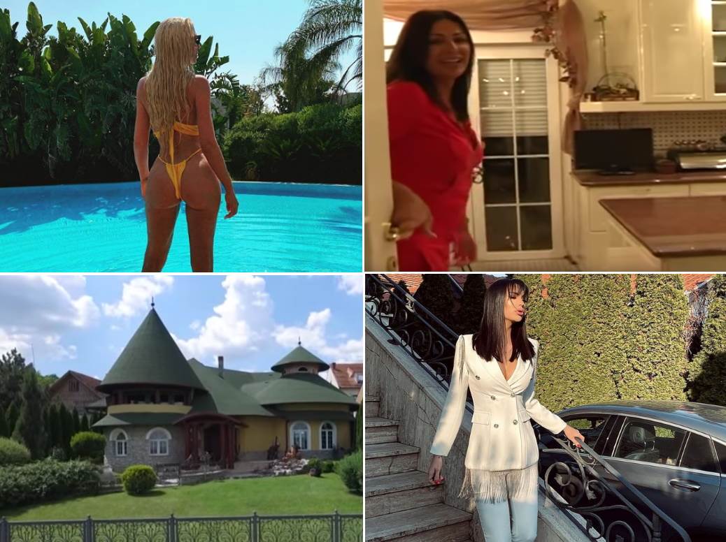  KUĆE OD POLA MILIONA EURA I DVORCI S BAZENIMA: Ovako žive srpski narodnjaci - tigrova koža na zidu,  