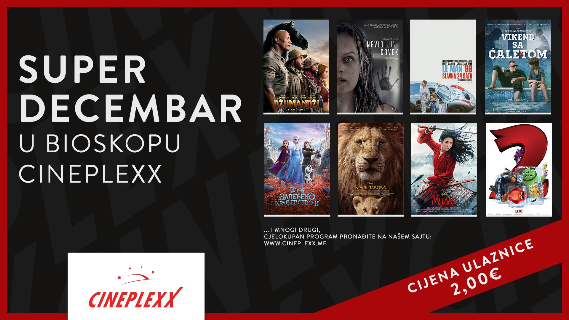  Na repertoaru CINEPLEXXA 19 novih filmova 