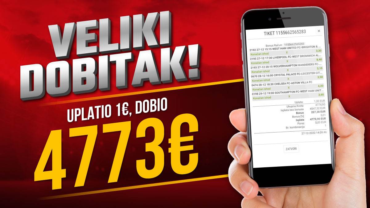  kladionica meridian dobitak 