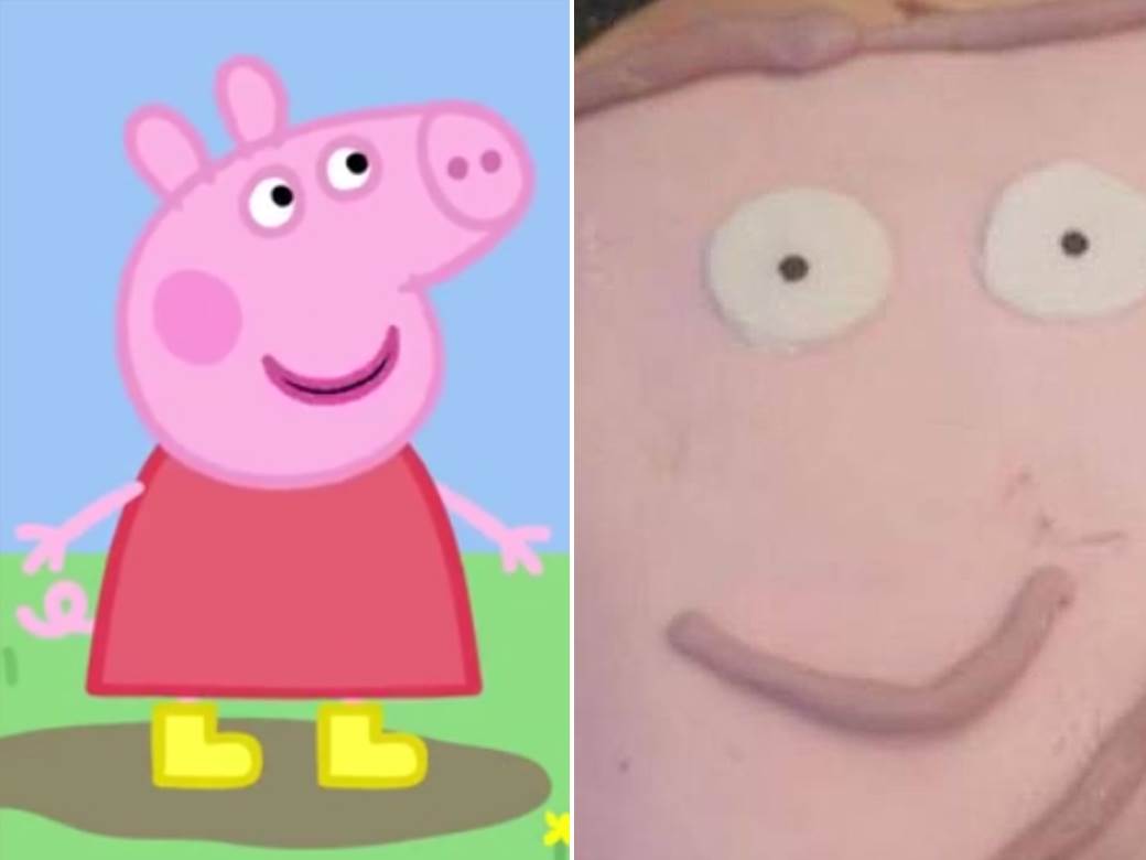  DOBRO POGLEDAJTE, NA ŠTA VAS PODSEĆA PEPA PRASE? Rođendanska torta koju je neprijatno gledati - ovo je tako pogrešno! 
