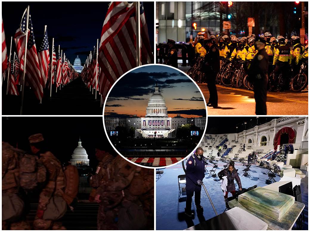  TRAMP NAPUSTIO BELU KUĆU! Vašington pretvoren u VOJNU TVRĐAVU, hiljade vojnika na ulicama (FOTO) 