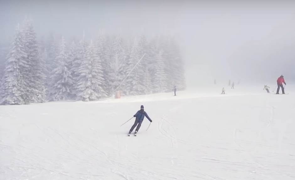  RUMUNSKOG SKIJAŠA JURIO MEDVJED KOJI NIKAKO NIJE ODUSTAJAO: Genijalna domišljatost mu spasla život (VIDEO) 