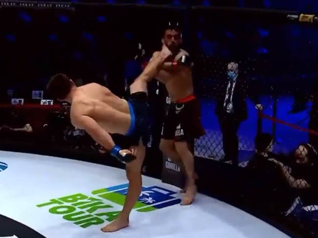  HABIBE, HVALA ZA OVAJ NOKAUT! Spektakularna noga iz okreta, odmah ga "ugasio", o ovom udarcu se priča! (VIDEO) 