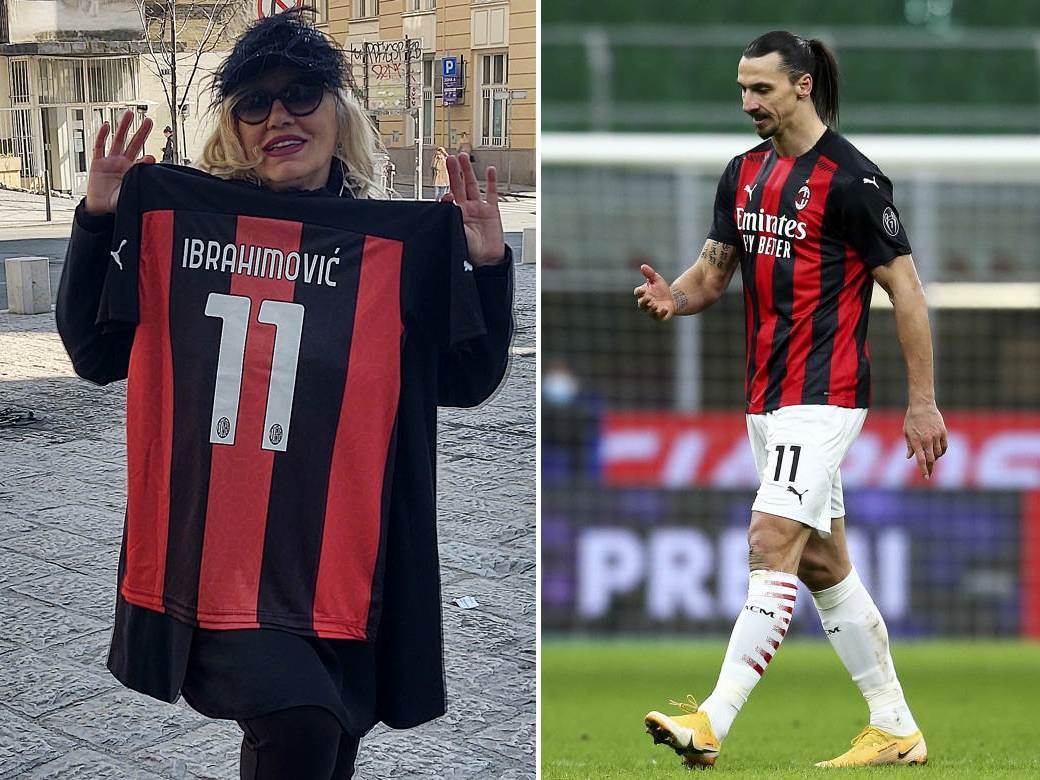  NADA TOPČAGIĆ SA DRESOM ZLATANA IBRAHIMOVIĆA: Nasred ulice pozirala sa loptom i brojem 11! (FOTO) 