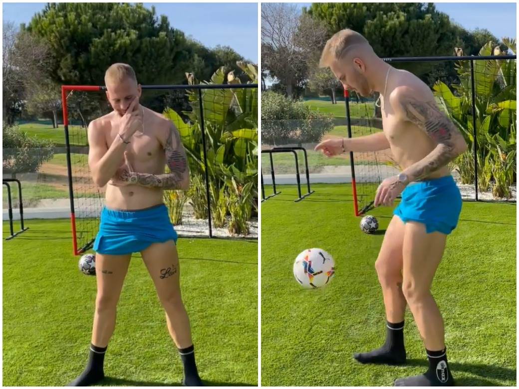  Uroš Račić nogom daje koševe 