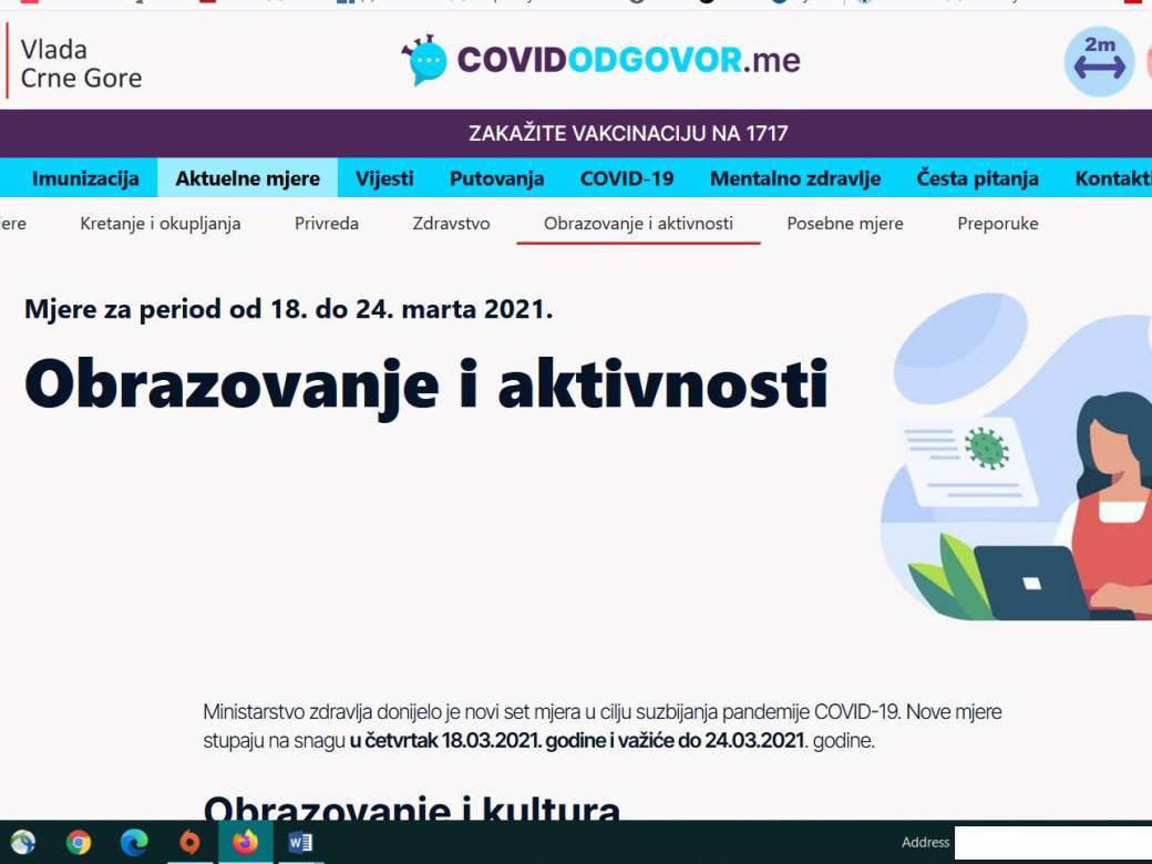  korona virus nove mjere teretane otvorene 