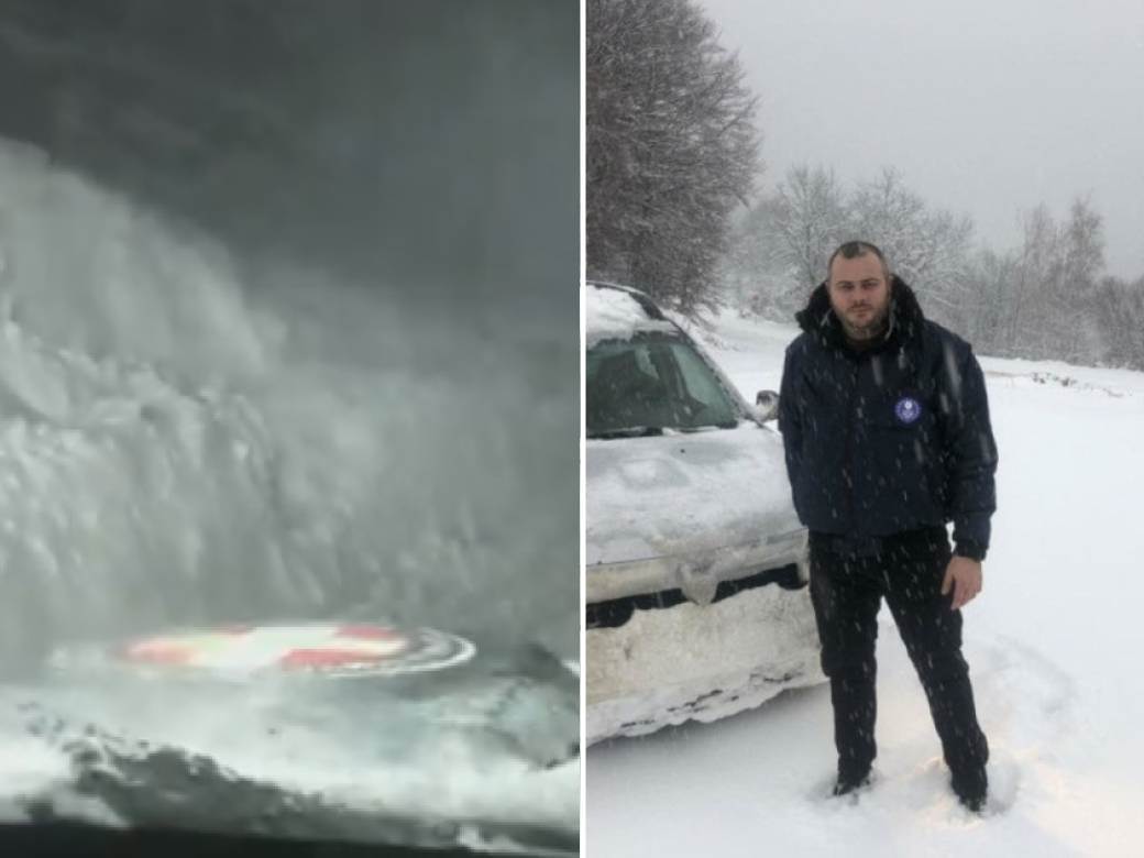  golija srbija putnici zavejani u autu 