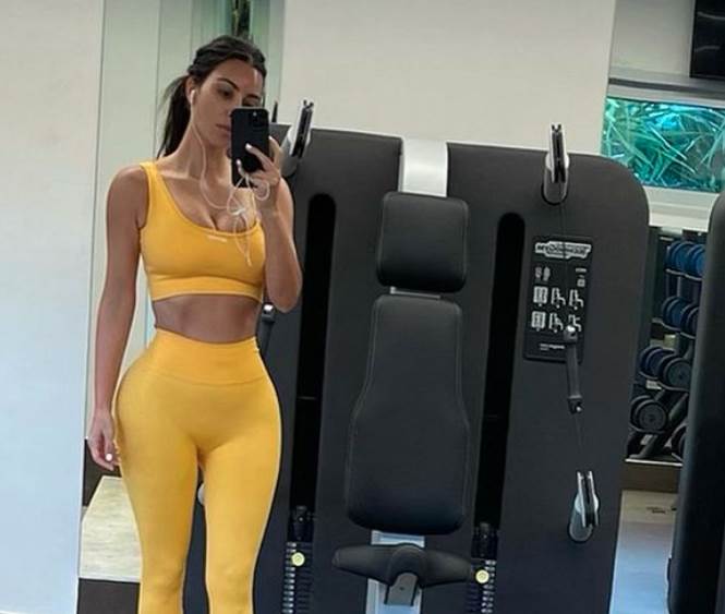  kim kardasijan trening 
