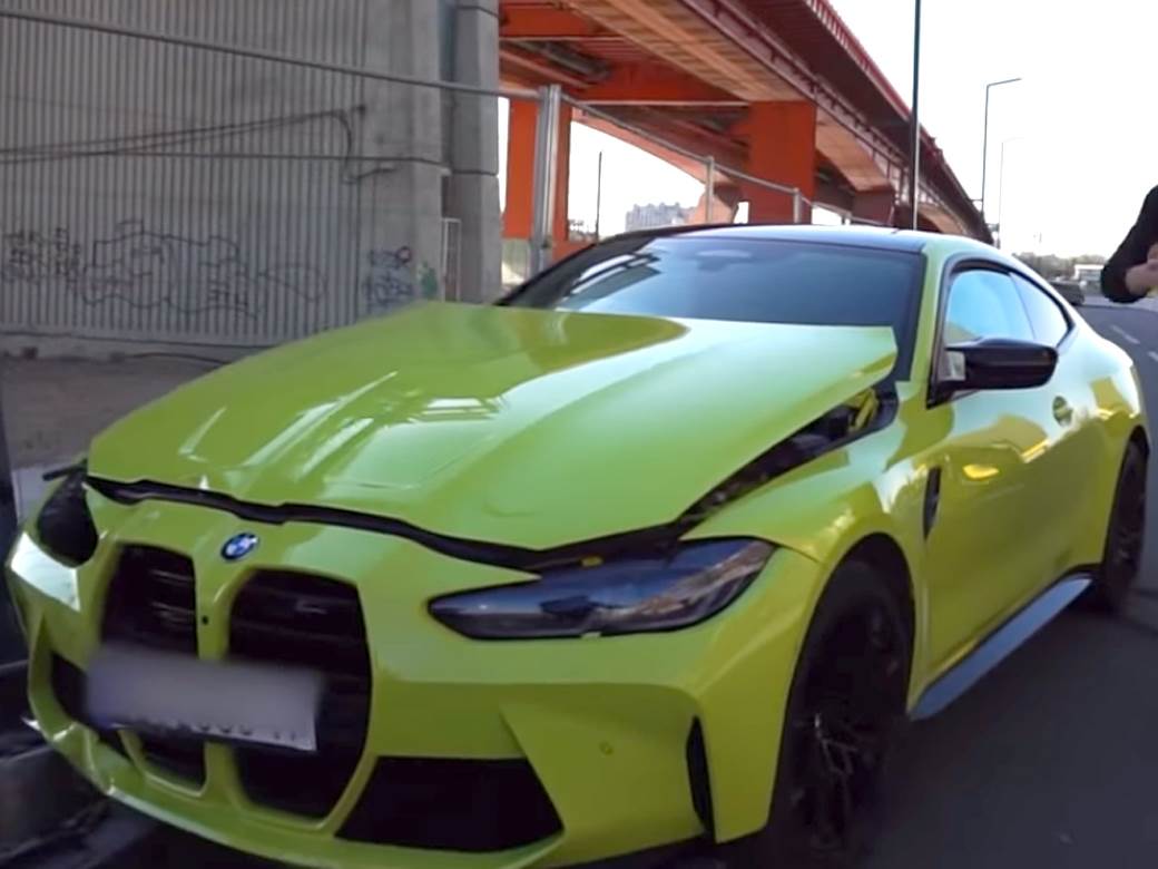  slupao automobil bmw u beogradu 