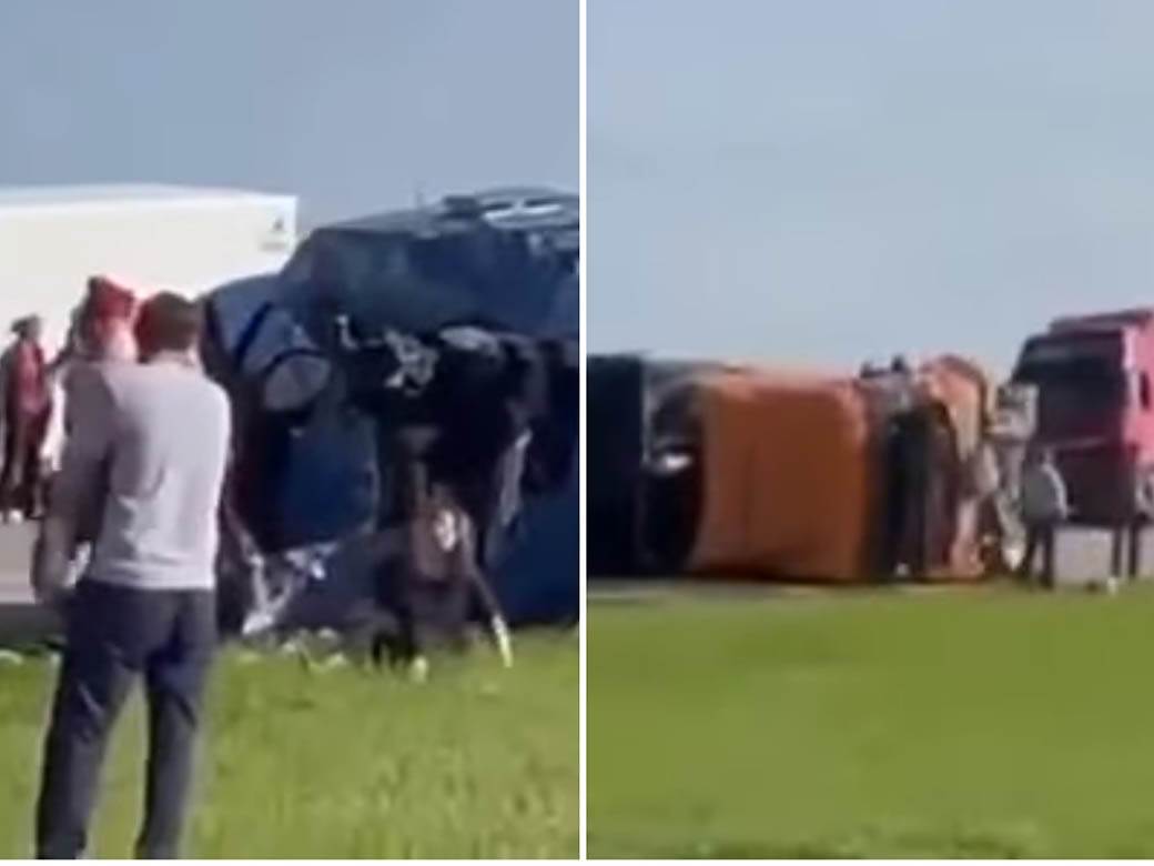 teska saobracajna nesreca u rusiji video  