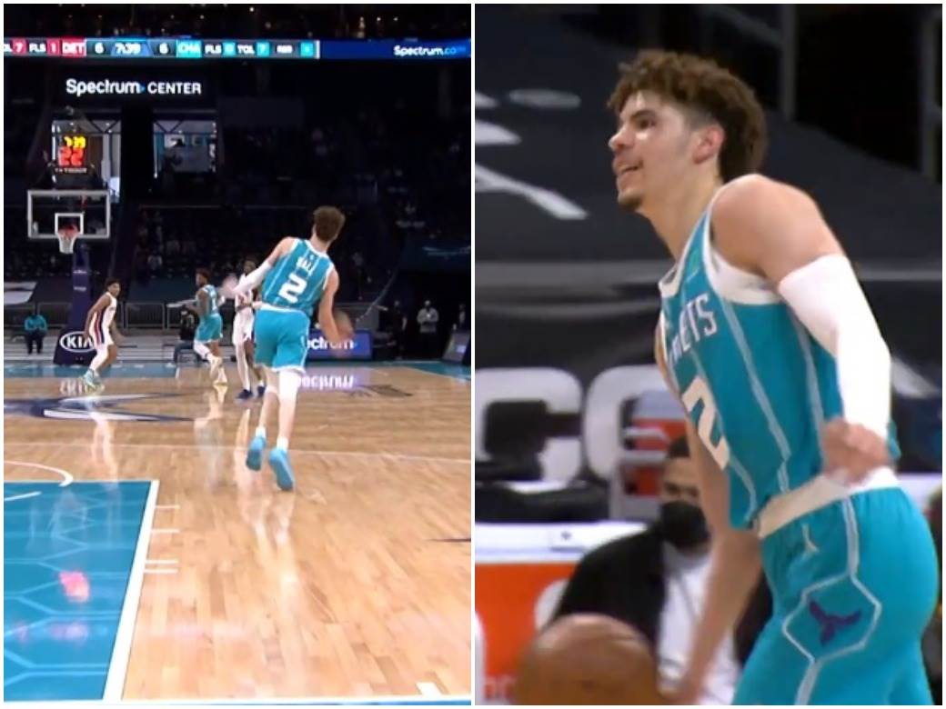  asistencija lamelo bol nba 