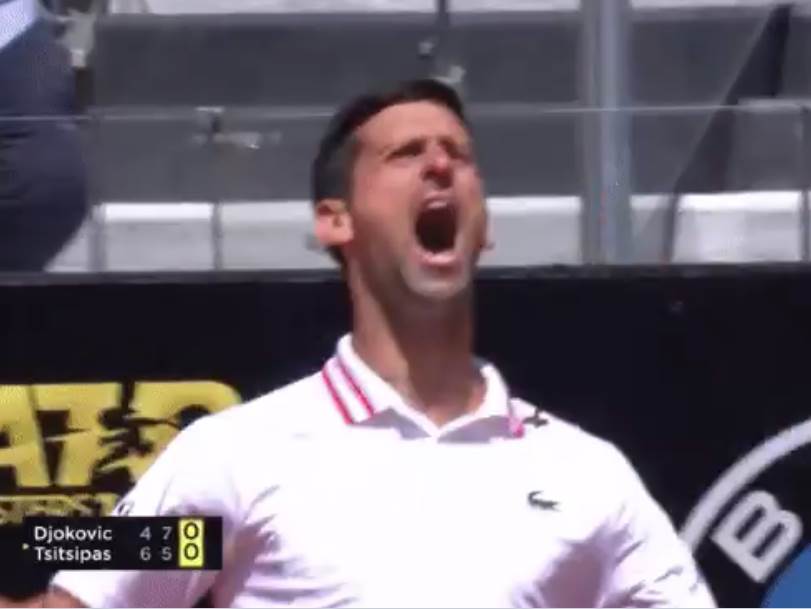  novak djokovic cicipas reakcije  