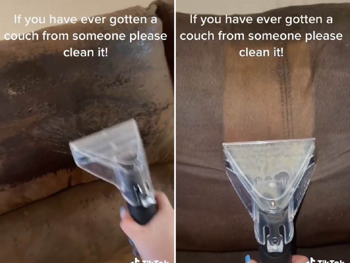  kupila je polovan kauč i uzela da ga očisti 