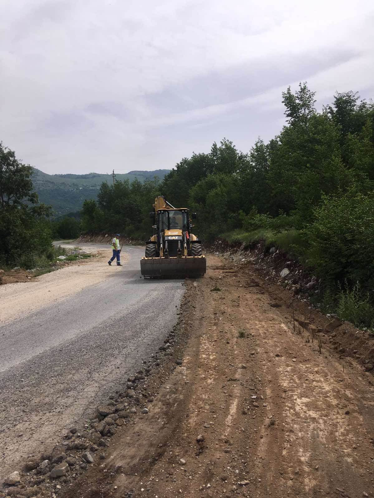  radovi na putu  ORAHOVO-GRAĐEN- KORITA U TOKU  