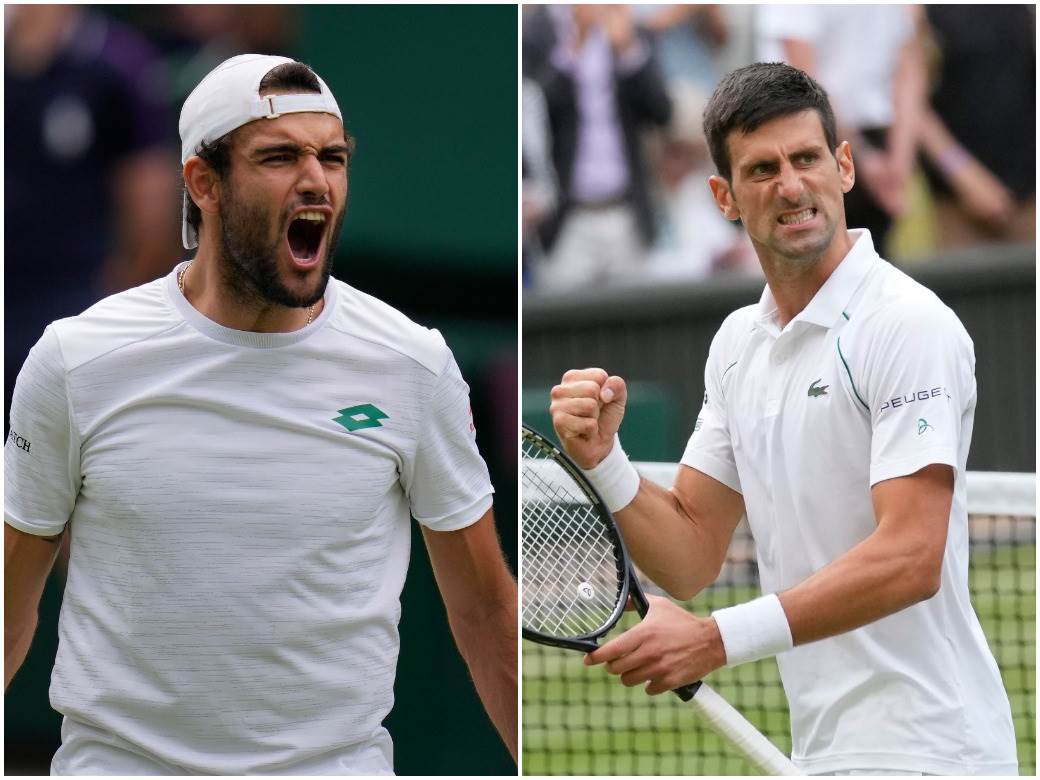  Novak Đoković i Mateo Beretini finale vimbldona 