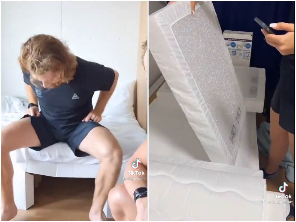  krevet od kartona na olimpijadi 