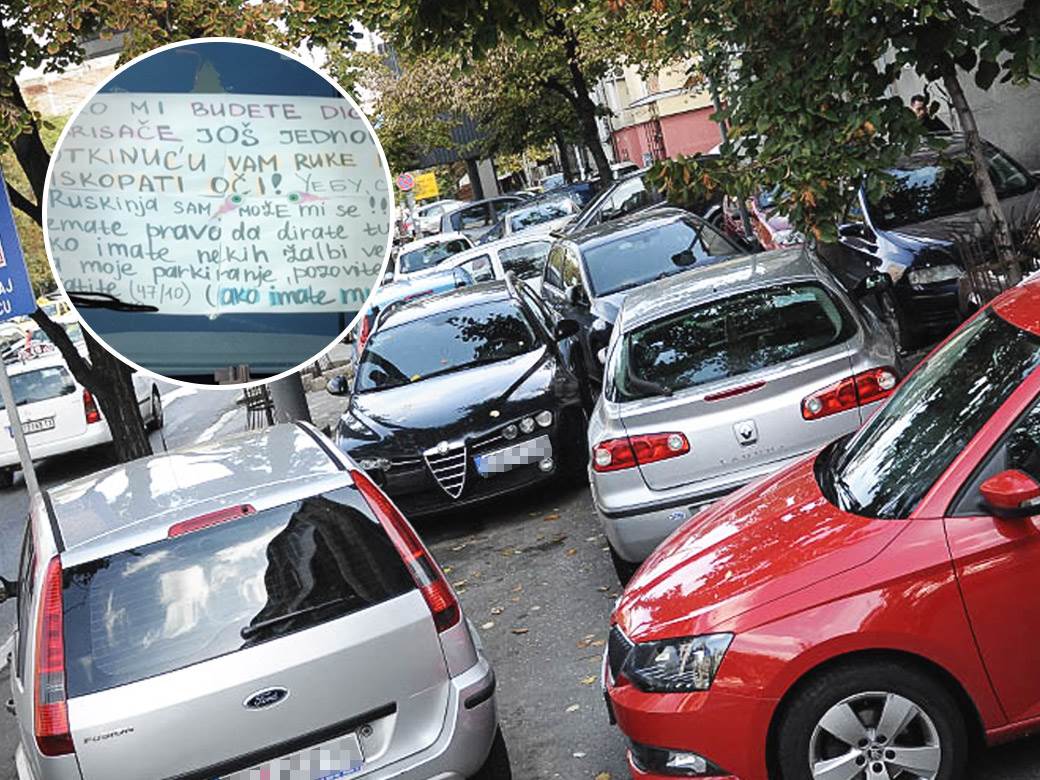  poruka na autu parkiranje 