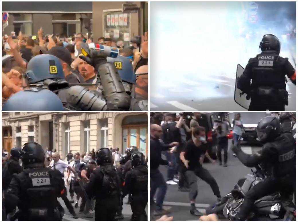  pariz sukob antivaksera i policije 
