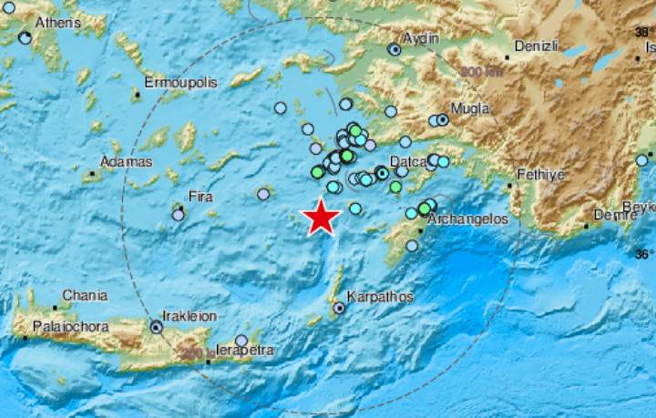  zemljotres u egejskom moru 