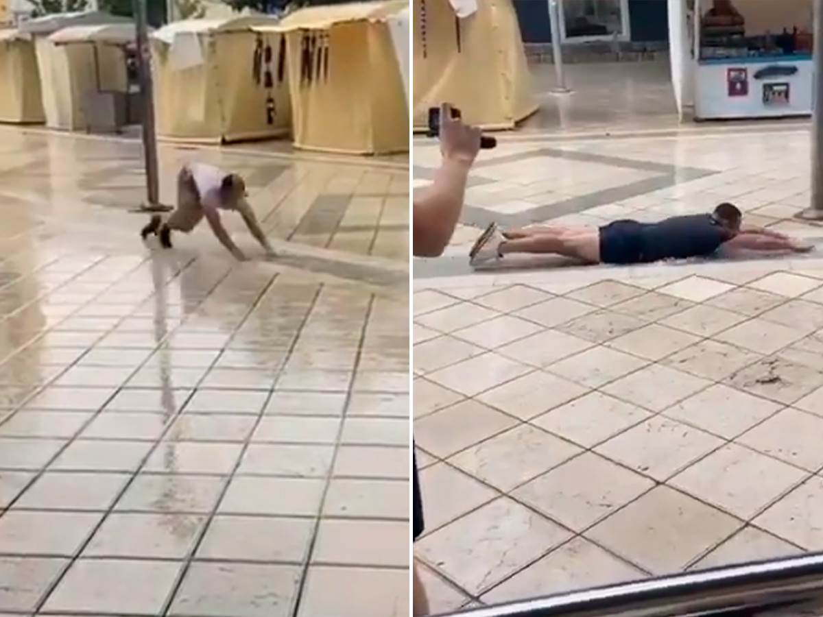  klizanje u kanalu kad pada kisa split 