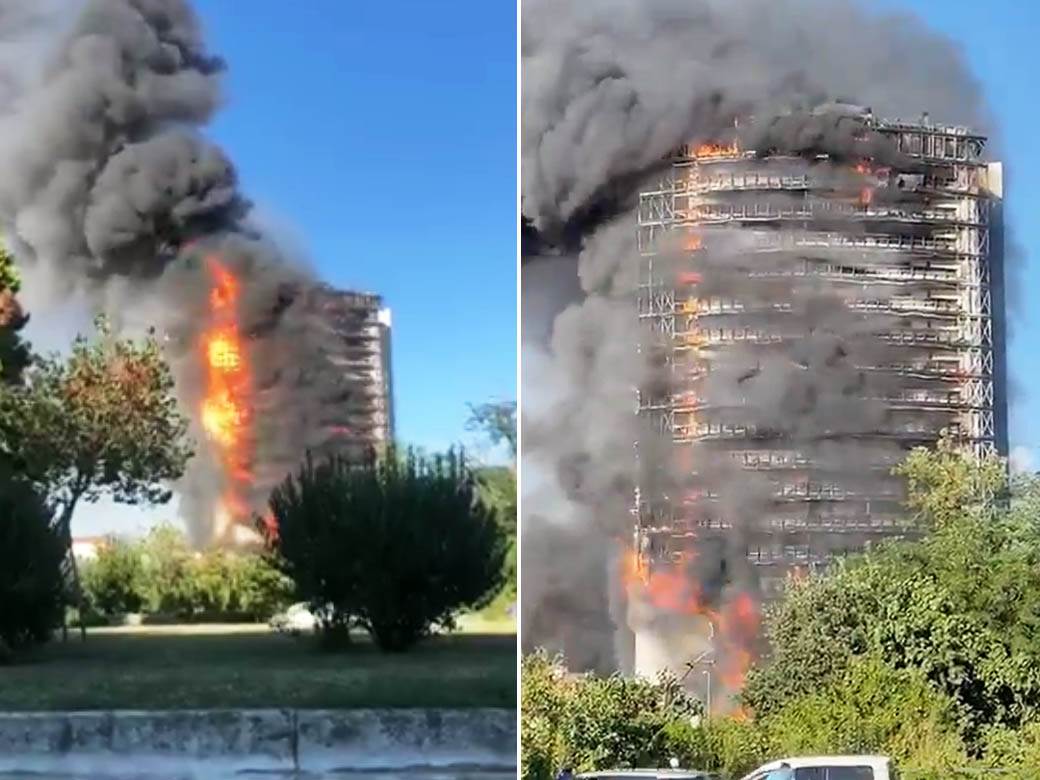  pozar u solitru milano  