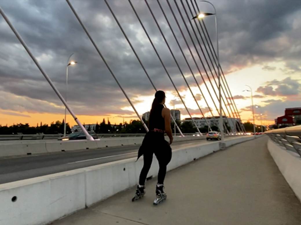  roleri u podgorici voznja ulicama 