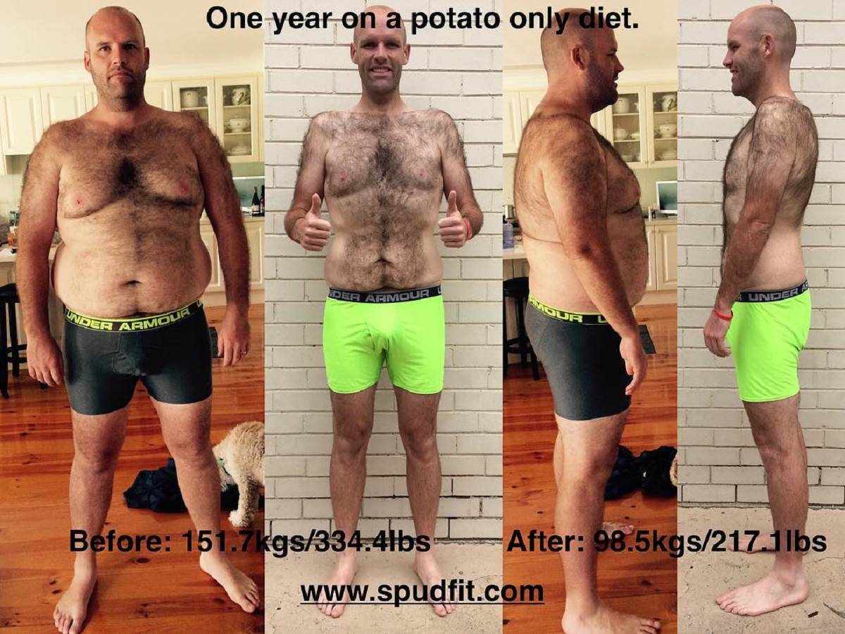  godinu dana jeo krompir skinuo 50 kilograma 